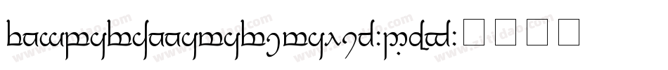 TengwarAnnatarItalic-2Oov字体转换