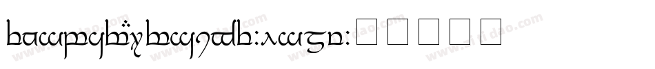 TengwarCursive-lgmy字体转换