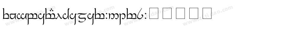 TengwarEldamar-51r8字体转换