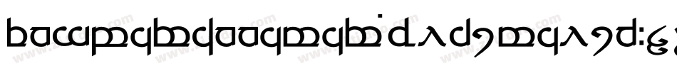 TengwarAnnatarBoldItalic-K7r7字体转换