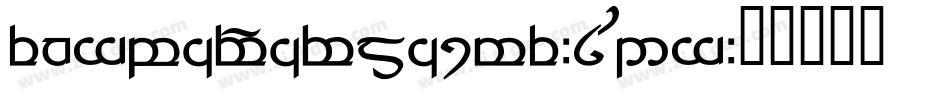 TengwarParmaite-8M2g字体转换