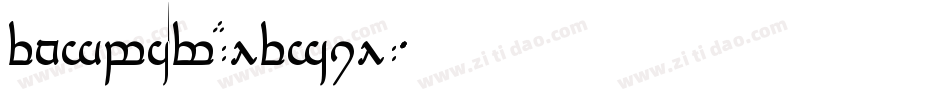 Tengwar-Elesil字体转换