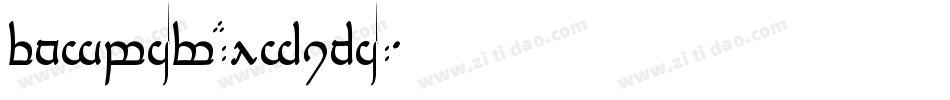 Tengwar-Elfica字体转换