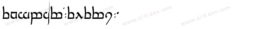 Tengwar-Teleri字体转换