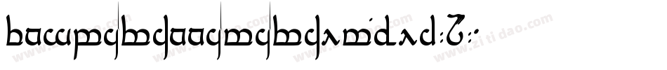 TengwarAnnatarAltBold-8MJ0字体转换