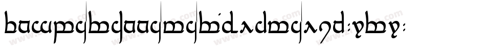 TengwarAnnatarBoldItalic-K7r7字体转换