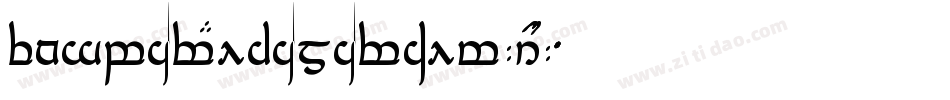 TengwarEldamarAlt-6YMY字体转换