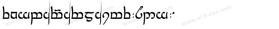 TengwarParmaite-8M2g字体转换