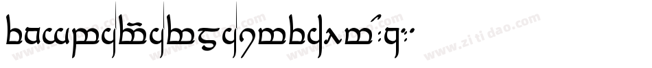 TengwarParmaiteAlt-YzKO字体转换