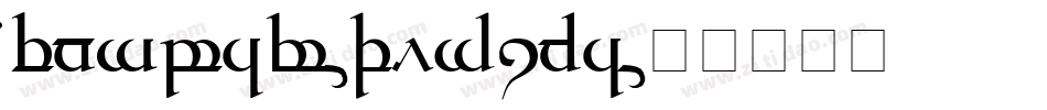 Tengwar-Elfica字体转换
