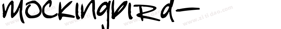 mocking_bird字体转换