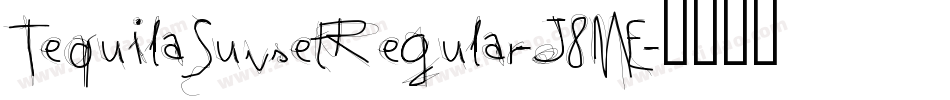 TequilaSunsetRegular-J8ME字体转换