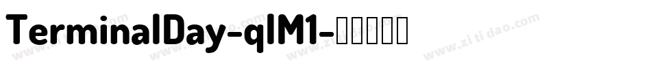 TerminalDay-qlM1字体转换