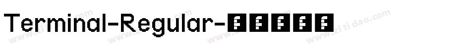 Terminal-Regular字体转换