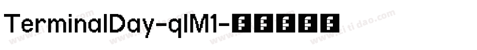TerminalDay-qlM1字体转换