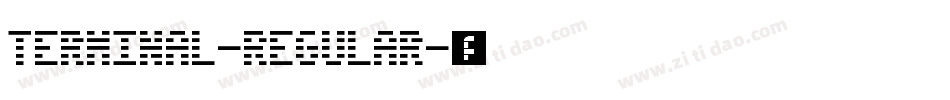 Terminal-Regular字体转换