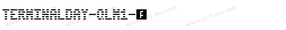 TerminalDay-qlM1字体转换