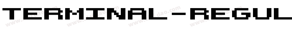 Terminal-Regular字体转换