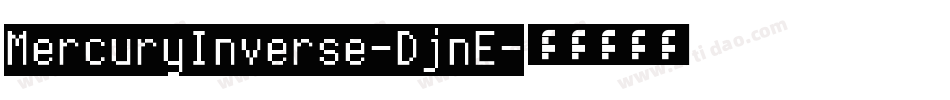 MercuryInverse-DjnE字体转换