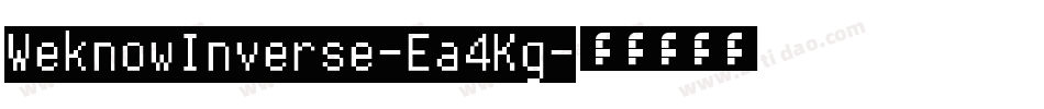 WeknowInverse-Ea4Kg字体转换