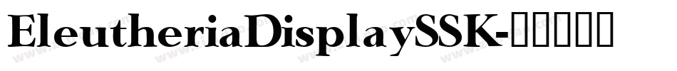 EleutheriaDisplaySSK字体转换