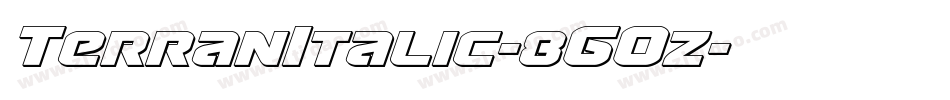TerranItalic-8GOz字体转换
