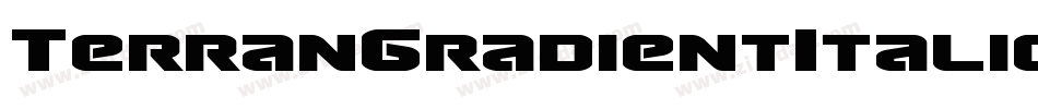 TerranGradientItalic-1xjZ字体转换