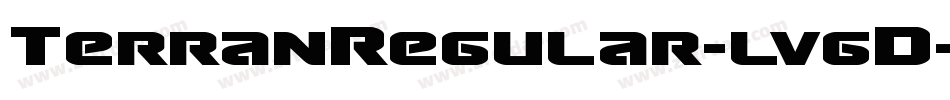 TerranRegular-lvgD字体转换