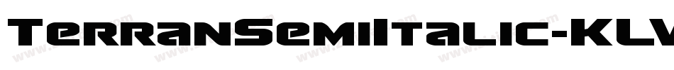 TerranSemiItalic-KLVp字体转换