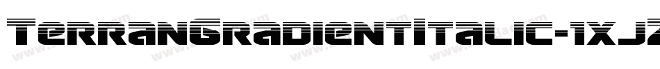 TerranGradientItalic-1xjZ字体转换
