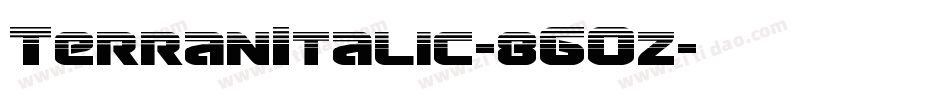 TerranItalic-8GOz字体转换