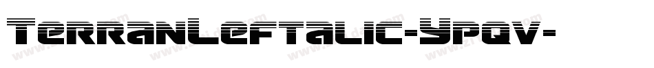 TerranLeftalic-Ypqv字体转换