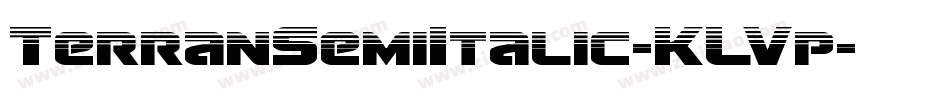 TerranSemiItalic-KLVp字体转换