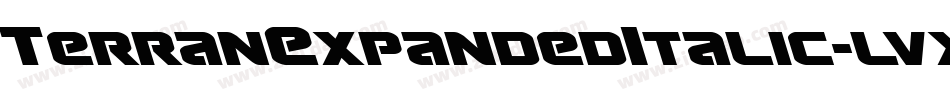 TerranExpandedItalic-lvxV字体转换