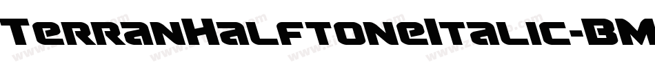TerranHalftoneItalic-BML5字体转换