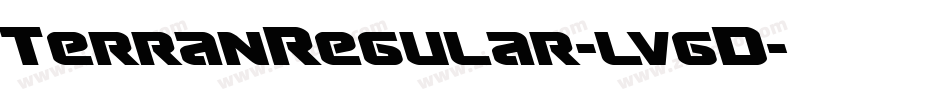 TerranRegular-lvgD字体转换