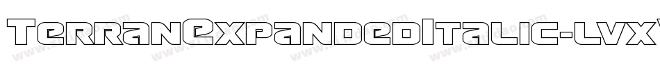 TerranExpandedItalic-lvxV字体转换