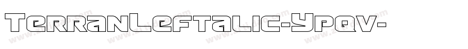 TerranLeftalic-Ypqv字体转换