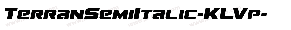 TerranSemiItalic-KLVp字体转换