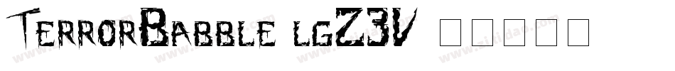 TerrorBabble-lgZ3V字体转换