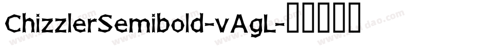 ChizzlerSemibold-vAgL字体转换