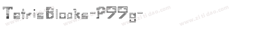 TetrisBlocks-P99g字体转换