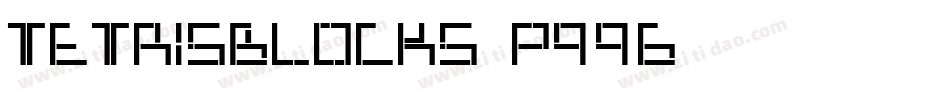 TetrisBlocks-P99g字体转换