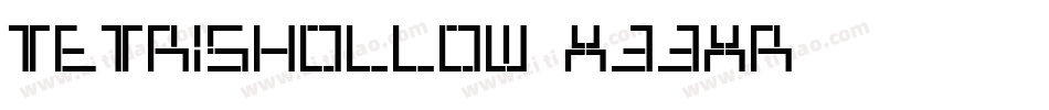 TetrisHollow-x33xR字体转换