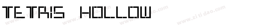 Tetris_Hollow字体转换