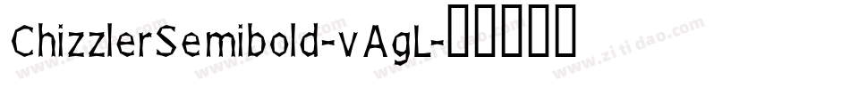 ChizzlerSemibold-vAgL字体转换