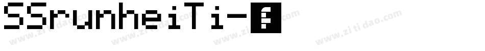 SSrunheiTi字体转换