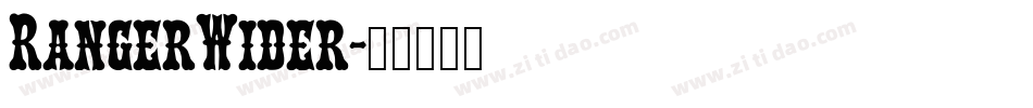 RangerWider字体转换
