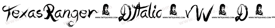 TexasRanger3DItalic-vW4D字体转换