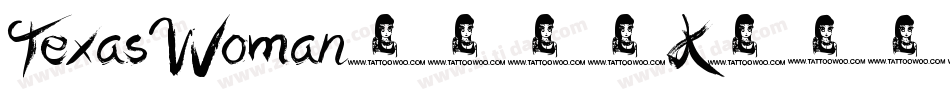 TexasWoman-755K字体转换
